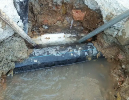 华阴测漏水之水管漏水
